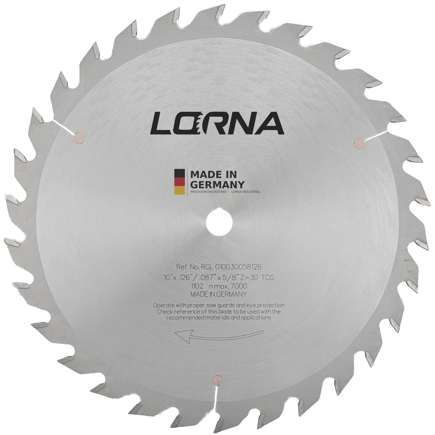 10" D x 30T TCG x 5/8" Bore Glue Line Rip Saw Blade