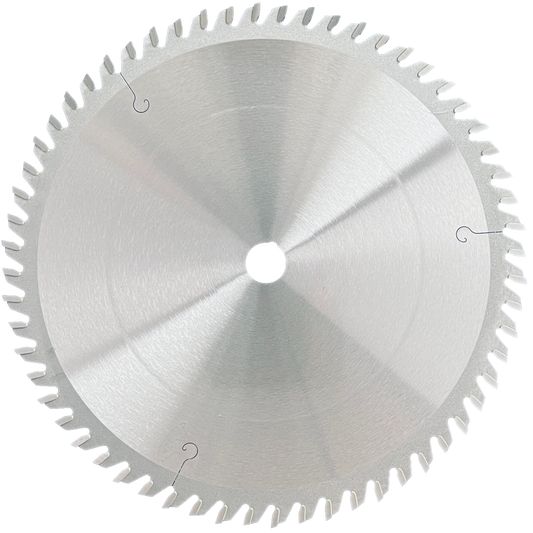 8" D x 60T M-TCG x 5/8" Bore No-Melt Plastic Cutting Saw Blade