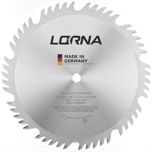 10" D x 50T ATB+R x 5/8" Bore Combination Blade