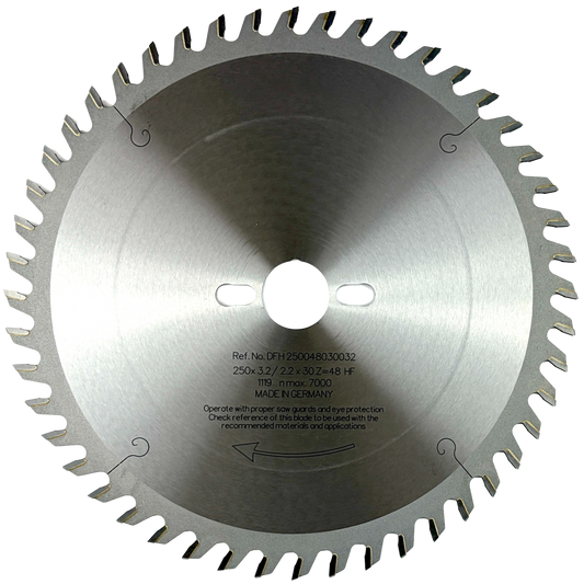 220mm 42T Hollow Face Melamine Saw Blade – 30mm Bore | Chip-Free Laminate Cuts