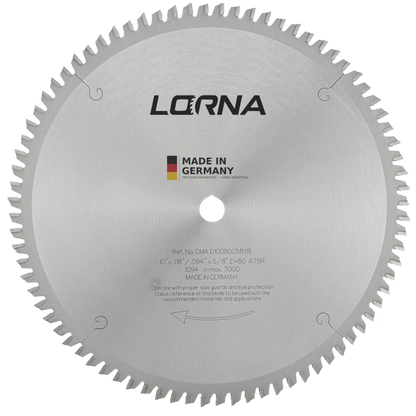 12" D x 80T ATB+R x 1" Bore Mitre Saw Blade for Picture Frames & Wood Mouldings