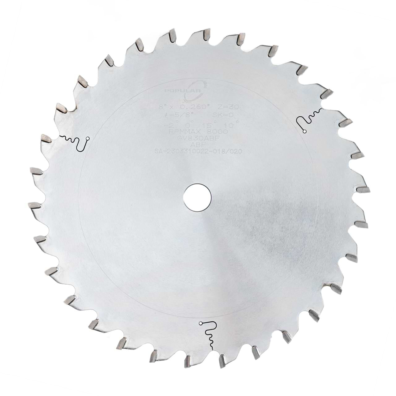200mm D x 30 Teeth x 5/8 inch Bore Carbide Saw Blade (GV20030ABF)