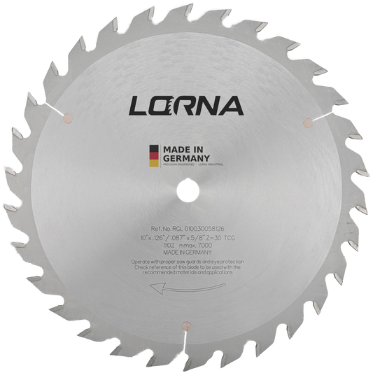 10" D x 30T TCG x 5/8" Bore Glue Line Rip Saw Blade