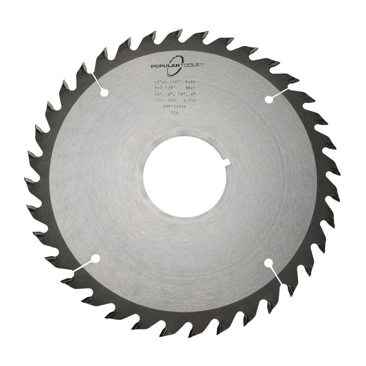 12 inch D x 36 Teeth x FTG x 3-1/8 inch Bore Rip Saw Blade (RSM1236F)