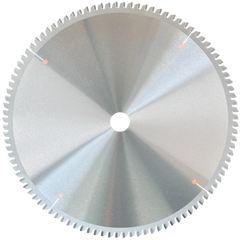 12" D x 100T MTCG x 1" Bore No-Melt Plastic Cutting Saw Blade